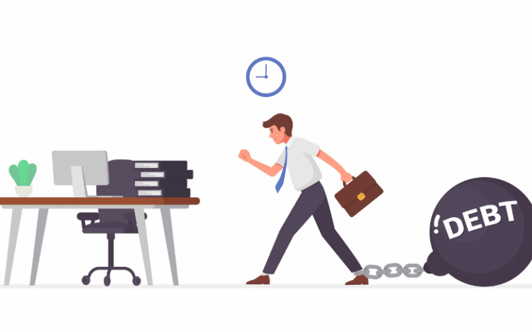 Man Carrying Debt