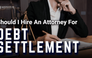 should i hire an attorney for debt settlement