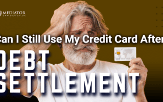 can i still use my credit card after debt settlement