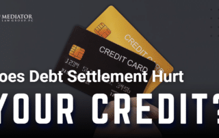 does debt settlement hurt your credit