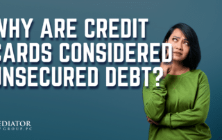 why credit card debts are called unsecured debt