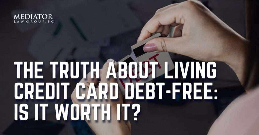 is it good to be credit card debt
