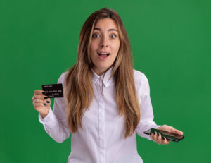 Woman concerned about growing credit card debt